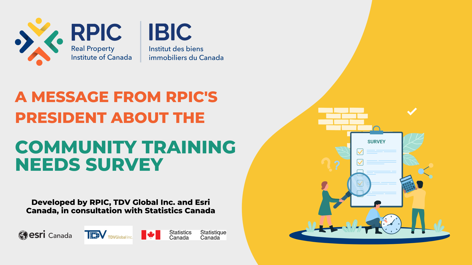 A message from RPIC's President about the Community Training needs survey